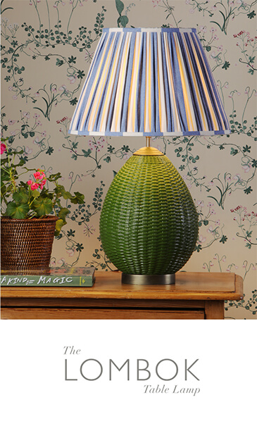 Bespoke Table Lamp in Green by David Hunt Lighting