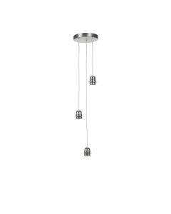 Acton 3 Light Suspension Satin Chrome Fitting Only
