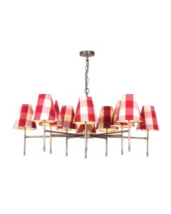 Aix 10 Light Armed Pendant Antique Brass Fitting Only