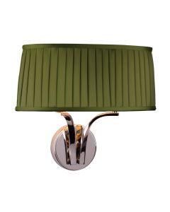 Alwyn 2 Light Wall Light Polished Nickel With Bespoke Shade