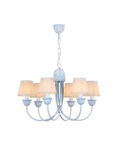 Amelie 6 Light Armed Pendant Amalfi Blue Fitting Only