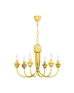 Amelie 6 Light Armed Pendant Lemondrop Fitting Only