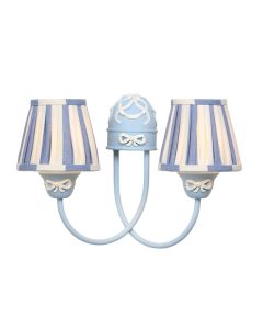 Amelie 2 Light Wall Light Amalfi Blue Bracket Only