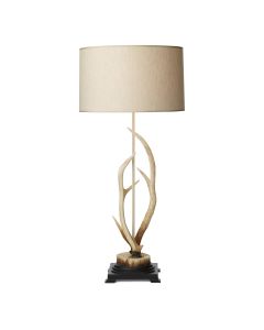Antler Table Lamp Bleached With Shade