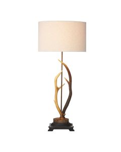 Antler Table Lamp Rustic With Shade