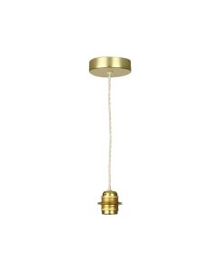 Apollo Single Pendant Butter Brass Fitting Only