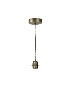 Apollo Pendant Antique Brass Fitting Only