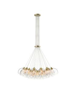 Apollo 19 Light Cluster Pendant Butter Brass and Glass