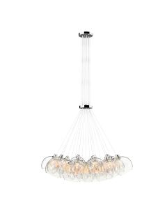 Apollo 19 Light Cluster Pendant Polished Chrome and Glass
