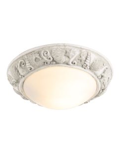 Aquatic Bathroom Ceiling Light Cotswold Cream IP44