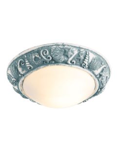 Aquatic Bathroom Ceiling Light River Blue IP44