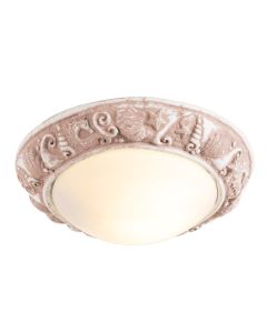 Aquatic Bathroom Ceiling Light Blush Pink IP44