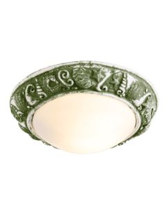 Aquatic Bathroom Ceiling Light Juniper Green IP44