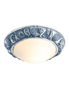 Aquatic Bathroom Ceiling Light Persian Blue IP44