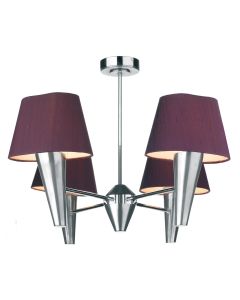 Aspen 4 Light Pendant Polished Pewter Fitting Only