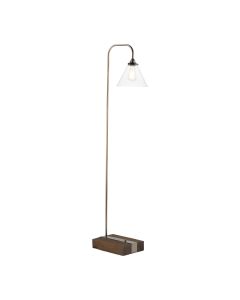 Aspen Floor Lamp Rustic and Glass