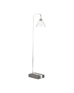 Aspen Floor Lamp Silver Birch and Glass