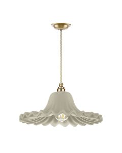 Astrid Single Pendant Butter Brass and Pebble