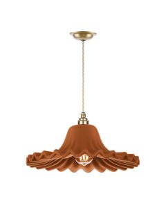 Astrid Single Pendant Butter Brass and Marmalade