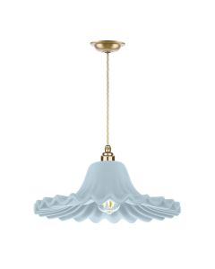 Astrid Single Pendant Butter Brass and Amalfi Blue