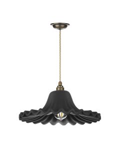 Astrid Pendant Antique Brass and Black