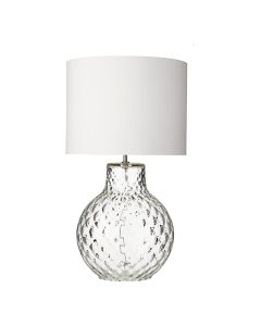 Azores Large Table Lamp Clear Dimpled Glass Base Only