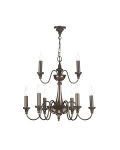 Bailey 9 Light Armed Pendant Antique Bronze Fitting Only