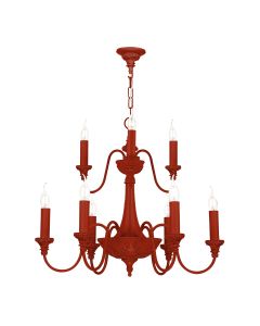Bailey 9 Light Armed Pendant Strawberry Fitting Only