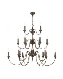 Bailey 21 Light Armed Pendant Polished Bronze Fitting Only