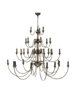 Bailey 33 Light Armed Pendant Polished Bronze Fitting Only