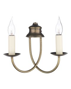 Bermuda 2 Light Wall Light Aged Brass Bracket Only