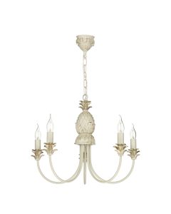 Cabana 5 Light Armed Pendant Cream/Gold Fitting Only