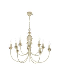 Cabana 10 Light Armed Pendant Cream/Gold Fitting Only