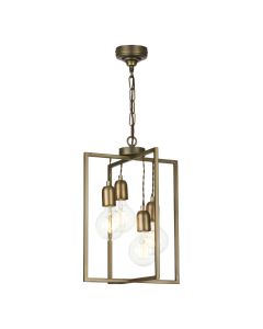 Chiswick 4 Light Pendant Antique Brass