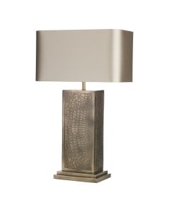 Croc Table Lamp Bespoke With Bespoke Shade