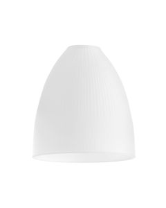 Duxford Accessory White Ribbed Glass