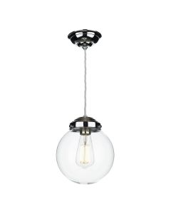 Fairfax Pendant Polished Chrome and Glass