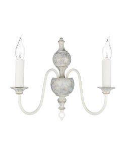 Flemish 2 Light Wall Light Grey/Gold Bracket Only