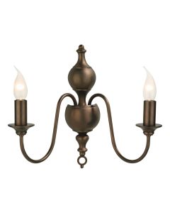 Flemish 2 Light Wall Light Bronze Bracket Only