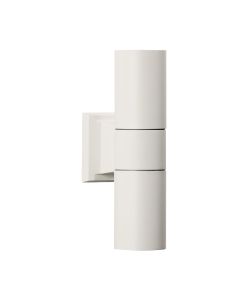 Falmouth 2 Light Outdoor Wall Light Matt White IP54