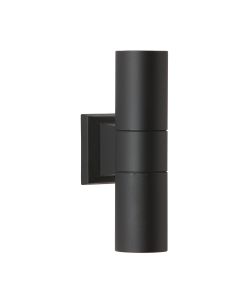Falmouth 2 Light Outdoor Wall Light Matt Black IP54