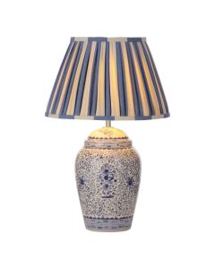 Flora Table Lamp Blue Ceramic Base Only