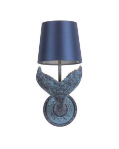 Fluke Wall Light Verdigris With Bespoke Shade
