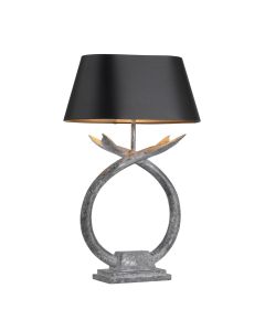Fluke Table Lamp Black/Silver Base Only