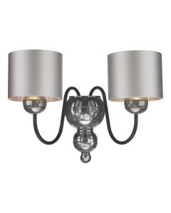 Garbo 2 Light Wall Light With Bespoke Shade