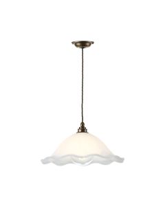 Gypsy Single Pendant Alabaster Glass Small