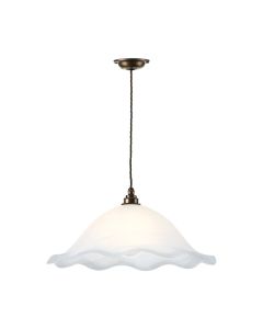 Gypsy Single Pendant Alabaster Glass Large