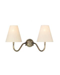 Hicks 2 Light Wall Light Antique Brass Bracket Only