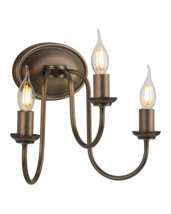 Highgrove 3 Light Wall Light Antique Brass Bracket Only