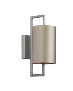 Hampstead Wall Light Antique Silver With Shade